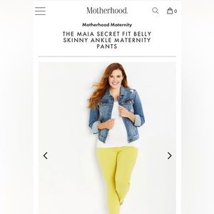 New Bright yellow maternity pants